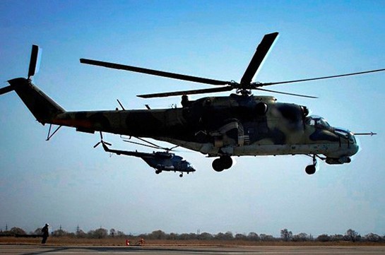 В Армении вертолетчики ЮВО начали обучаться полетам в горах в различных метеоусловиях