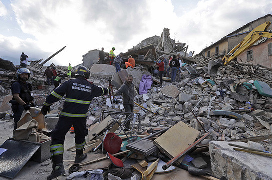 Իտալիայում երկրաշարժի զոհերի թիվը հասել է 38-ի (Տեսանյութ)