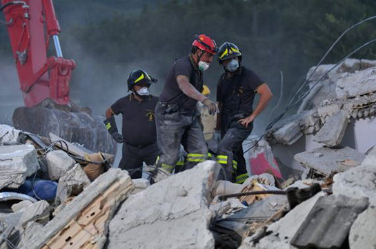 Իտալիայում երկրաշարժի զոհերի թիվը հասել է 267-ի