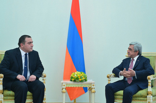 Новоназначенный посол Грузии вручил верительные грамоты президенту Армении