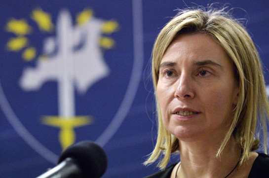 Федерика Могерини подтверждает поддержку ЕС усилий, прилагаемых сопредседателями МГ ОБСЕ