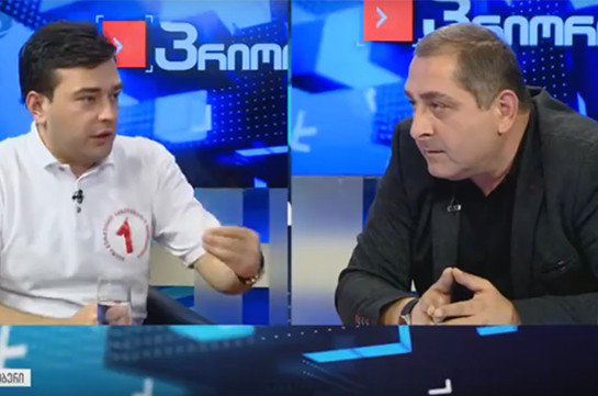 Грузинские политики закидали друг друга стаканами в телеэфире (Видео)