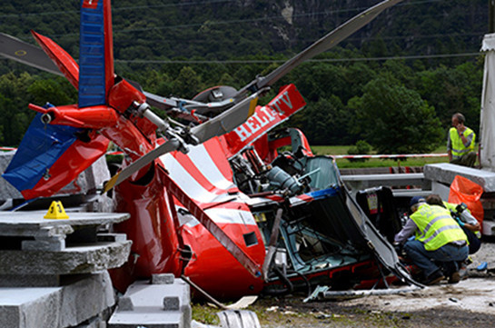 В Швейцарии разбился военный вертолет