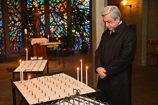 Президент посетил армянскую церковь «Сурб Карапет» в Маастрихте