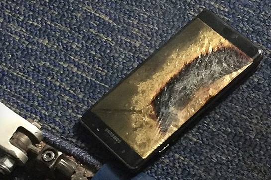 Ճապոնիայի օդանավակայանում ուղևորի Samsung Galaxy Note 7-ը բռնկվել է