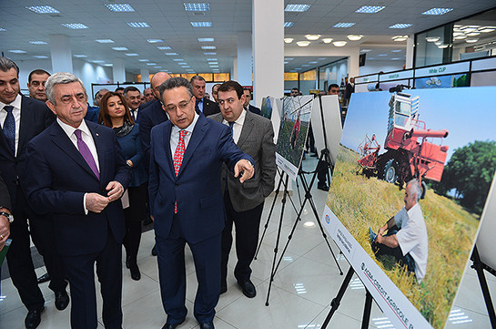 Президент Армении посетил специализированную выставку «Армпродэкспо»