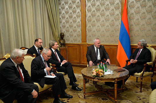 Президент Армении и сопредседатели МГ ОБСЕ обсудили процесс карабахского урегулирования