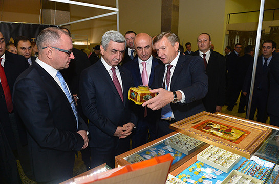 Президент Армении присутствовал на открытии ювелирной выставки «JUNWEX Yerevan Show 2016»
