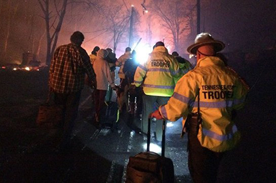 В Теннесси объявлено чрезвычайное положение из-за бушующих лесных пожаров