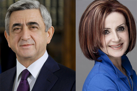 Президент Армении поздравил заслуженную артистку Шаке Тухманян с 65-летием