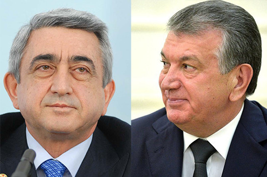 Սերժ Սարգսյանը շնորհավորել է Ուզբեկստանի նորընտիր նախագահին