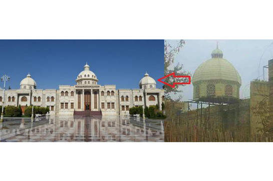 Азербайджанские пользователи соцстей негодуют: Величественный дворец в Хачмазском районе оказался муляжом
