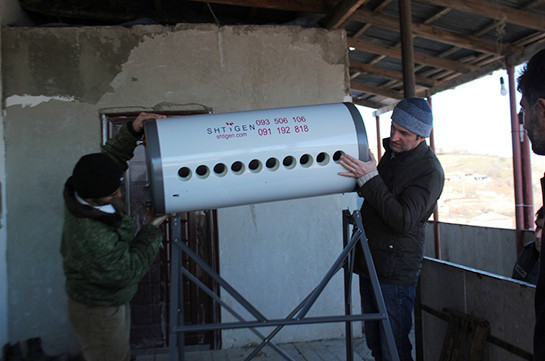 Թալիշի զինվորական շտաբում տեղադրվել են լուսադիոդային լամպեր ու արևային ջրատաքացուցիչ. Լուսանկարներ