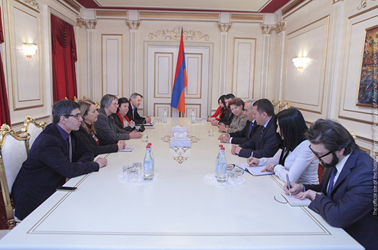 Спикер парламента Армении принял членов делегации наблюдательной миссии ПАСЕ