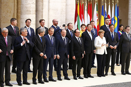Лидеры 27 стран Евросоюза подписали Римскую декларацию о будущем ЕС после Brexit