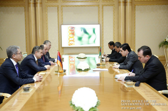 Цель моего визита – детально обсудить проекты экономического сотрудничества. Премьер Армении отбыл в Туркменистан