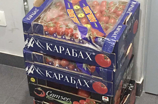 Предотвращена попытка ввоза в Армению помидоров с маркировкой «KARABAX»