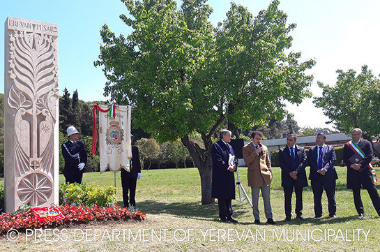 Իտալիայի Պեզարո քաղաքում տեղադրվել է Հայոց ցեղասպանության Սուրբ նահատակների հիշատակին նվիրված խաչքար
