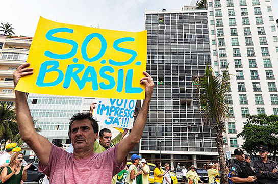 Բրազիլիայում երկրի նախագահի դեմ բողոքի ակցիաներ են տեղի ունենում