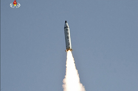 Телевидение КНДР показало кадры пуска ракеты