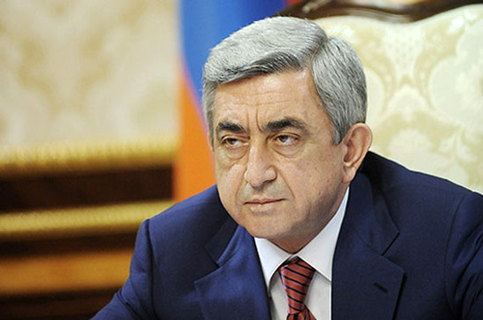 Серж Саргсян: Армения решительно настроена продолжать борьбу против насилия и терроризма