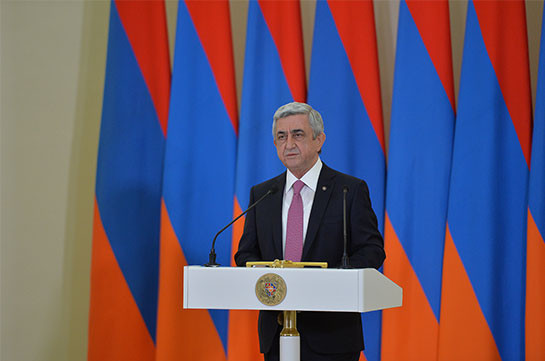 В резиденции президента Армении состоялась церемония вручения государственных наград и званий