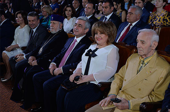 Президент Армении Серж Саргсян присутствовал на церемонии вручения премии «Аврора»