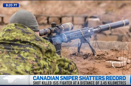 СМИ: канадский снайпер уничтожил боевика ИГ с рекордной дистанции (Видео)