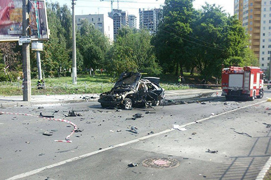 В Киеве взорвался автомобиль, есть пострадавший