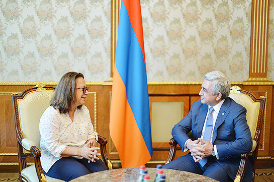 Президент Армении принял главного куратора международного триеннале современного искусства «СТАНДАРТ»