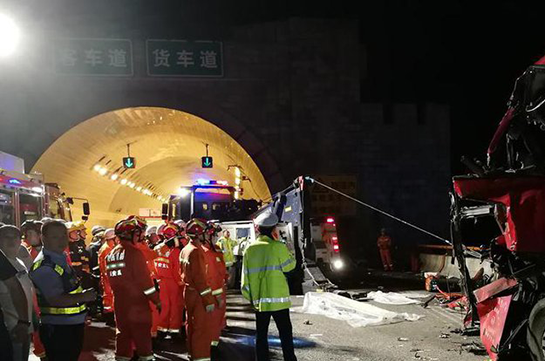 Չինաստանում ավտոբուսի վթարի հետևանքով 36 մարդ է զոհվել