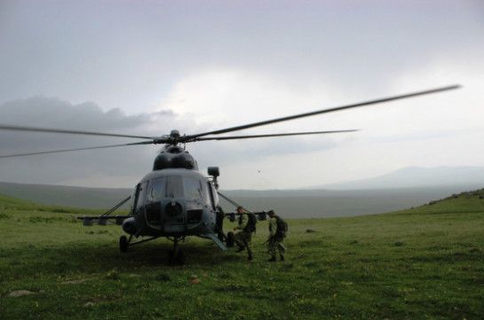 В Армении вертолетчики и спецназ ЮВО отрабатывают десантно-штурмовые действия в высокогорье