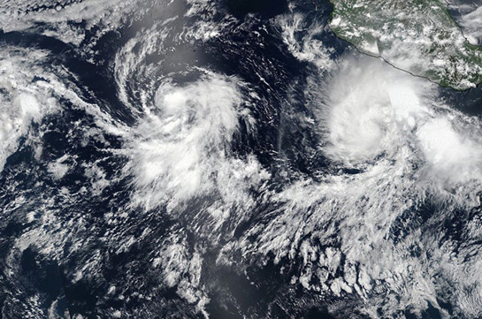 У берегов Мексики сформировался очередной шторм
