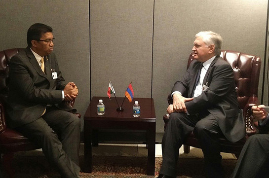Հայաստանի արտգործնախարարը հանդիպել է Մադագասկարի արտաքին գործերի նախարարի հետ