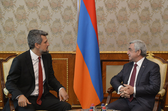Президент Армении принял депутата парламента Турции Каро Пайлана