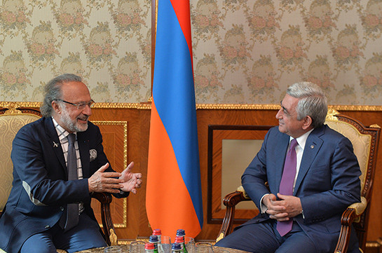 Президент Армении принял депутата парламента Франции Оливье Дассо