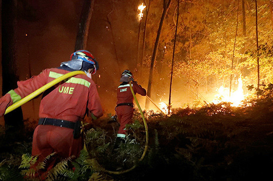 Девять человек стали жертвами лесных пожаров в Португалии и Испании