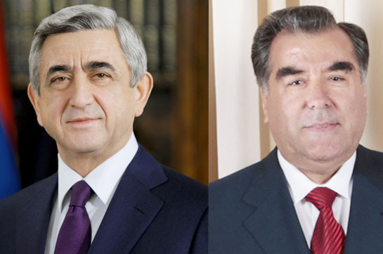 Серж Саргсян направил поздравительное послание президенту Таджикистана