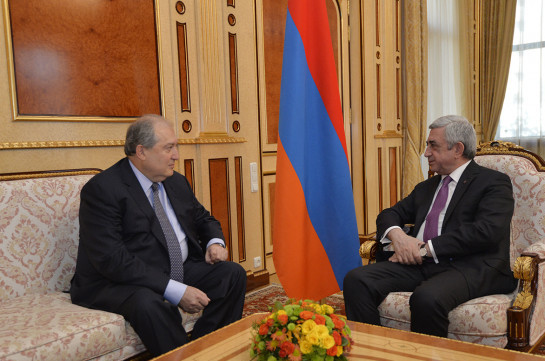 Президент Армении встретился с кандидатом правящей Республиканской партии на пост четвертого президента (Видео)
