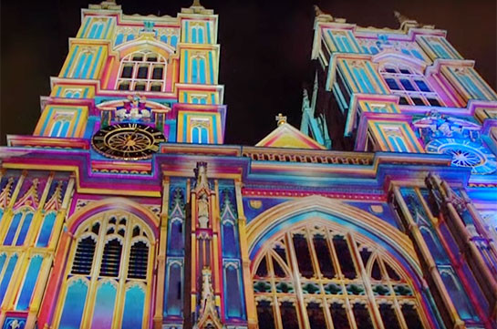 В Лондоне проходит фестиваль света Lumiere (Видео)