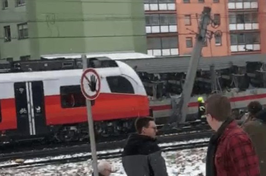 В Австрии столкнулись пассажирские поезда