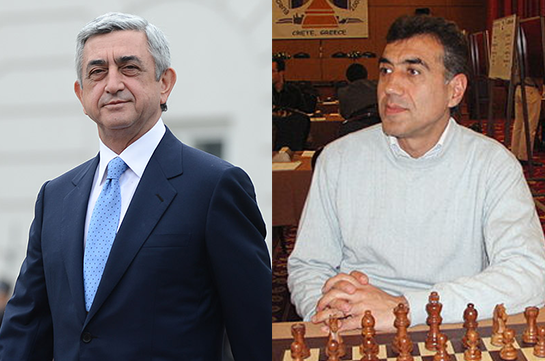 Серж Саргсян поздравил шахматиста Смбата Лпутяна с 60-летним юбилеем