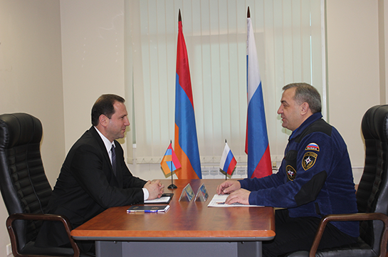 Դավիթ Տոնոյանը աշխատանքային հանդիպում է ունեցել ՌԴ ԱԻ նախարար Վ. Պուչկովի հետ
