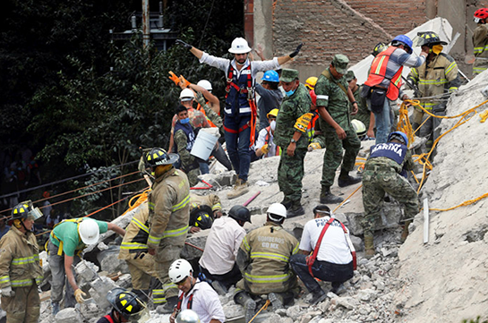 Մեխիկոյի իշխանությունները 18 հազար ոստիկաններ են ուղարկել երկրաշարժից տուժած շրջաններ