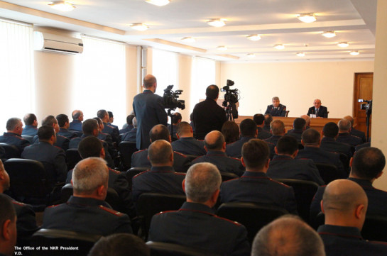 Президент Нагорного Карабаха удовлетворен работой полиции