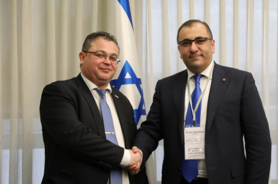 Ара Сагателян и Альберт Сахарович обсудили вопросы развития сотрудничества между аппаратами парламента Армении и Кнессета Израиля