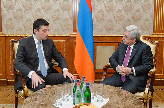 Президент Армении принял главу МВД Грузии