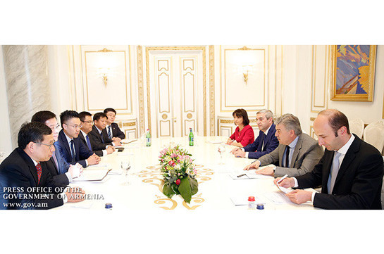 Карен Карапетян принял посла Китая и вице-президента компании Powerchina International Group Limited