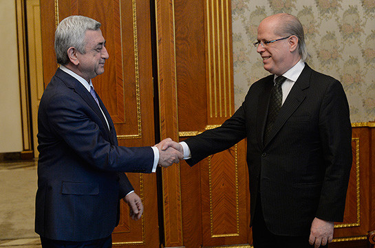 Серж Саргсян попрощался с послом Италии в Армении