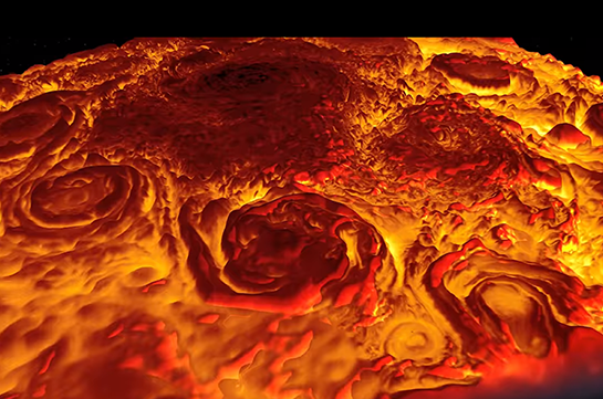 NASA провело инфракрасный тур по Юпитеру
